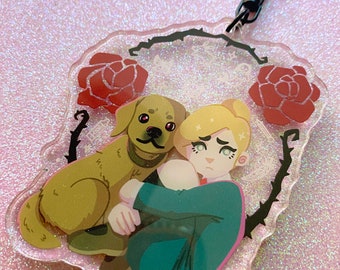 RULE OF ROSE - 3" acrylic keychain