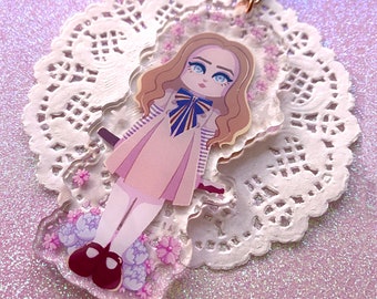 MEGAN - 3.5" acrylic keychain