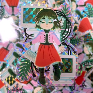 SERIELLE EXPERIMENTS LAIN - 3"holographischer Vinyl Aufkleber