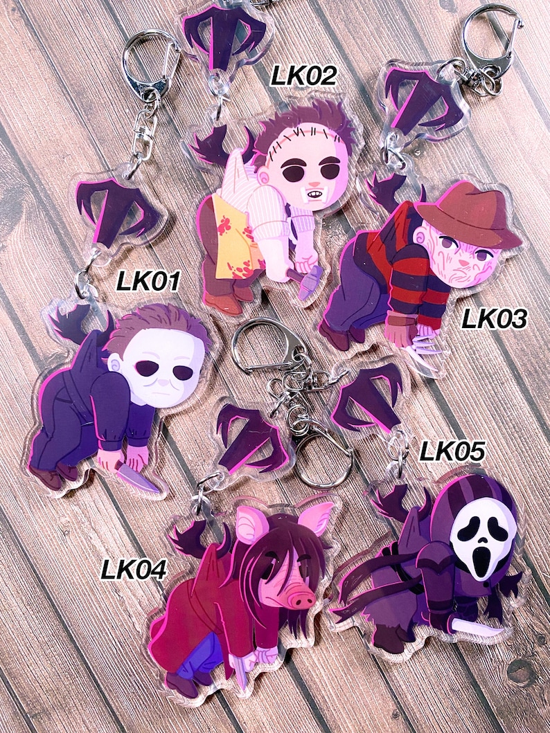 DEEBEEDEE KILLER GUESTS - Connected Acrylic Keychain - Etsy
