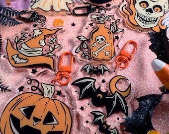 VINTAGE HALLOWEEN - 2.5" acrylic keychains