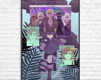 Metal Gear Solid SHADOW MOSES - 11x17 print