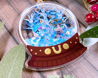 Joj Horses SNOWGLOBE - 3.5" shaker charm