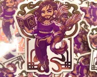 BG3 Gale - Sticker vinyle miroir 3"