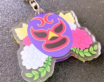 LUCHA MASK - 2.5" acrylic keychain