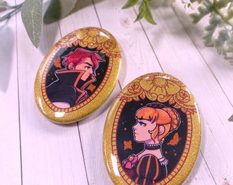 CAMEOS Umineko - Épinglette ovale de 2,5 pouces