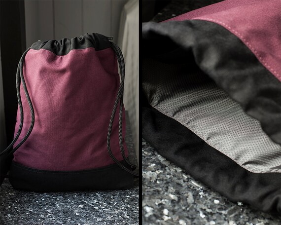 burgundy bookbag