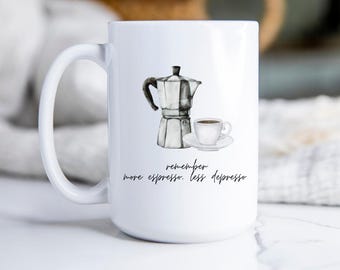 Koffiemok, cadeau koffieliefhebber, espressokopje, dagelijks cadeau, verjaardagscadeau, leuke mok, koffieliefhebber, espresso, Italië - keramische koffiemok 15oz