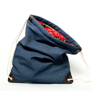LORIMER - One-off bag / Drawstring / Canvas Backpack / Sackpack / Gym bag / Everyday / Sport / Backpack