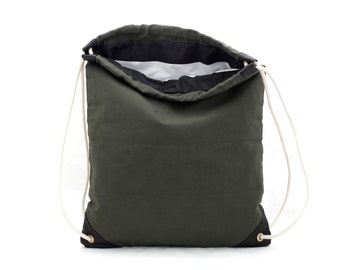WILLOUGHBY - One-off bag / Drawstring / Canvas Backpack / Sackpack / Gym bag / Everyday / Sport / Backpack