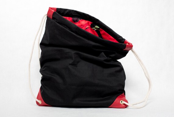 MORGAN - One-off bag / Drawstring / Canvas Backpack / Sackpack / Gym bag / Everyday / Sport / Backpack