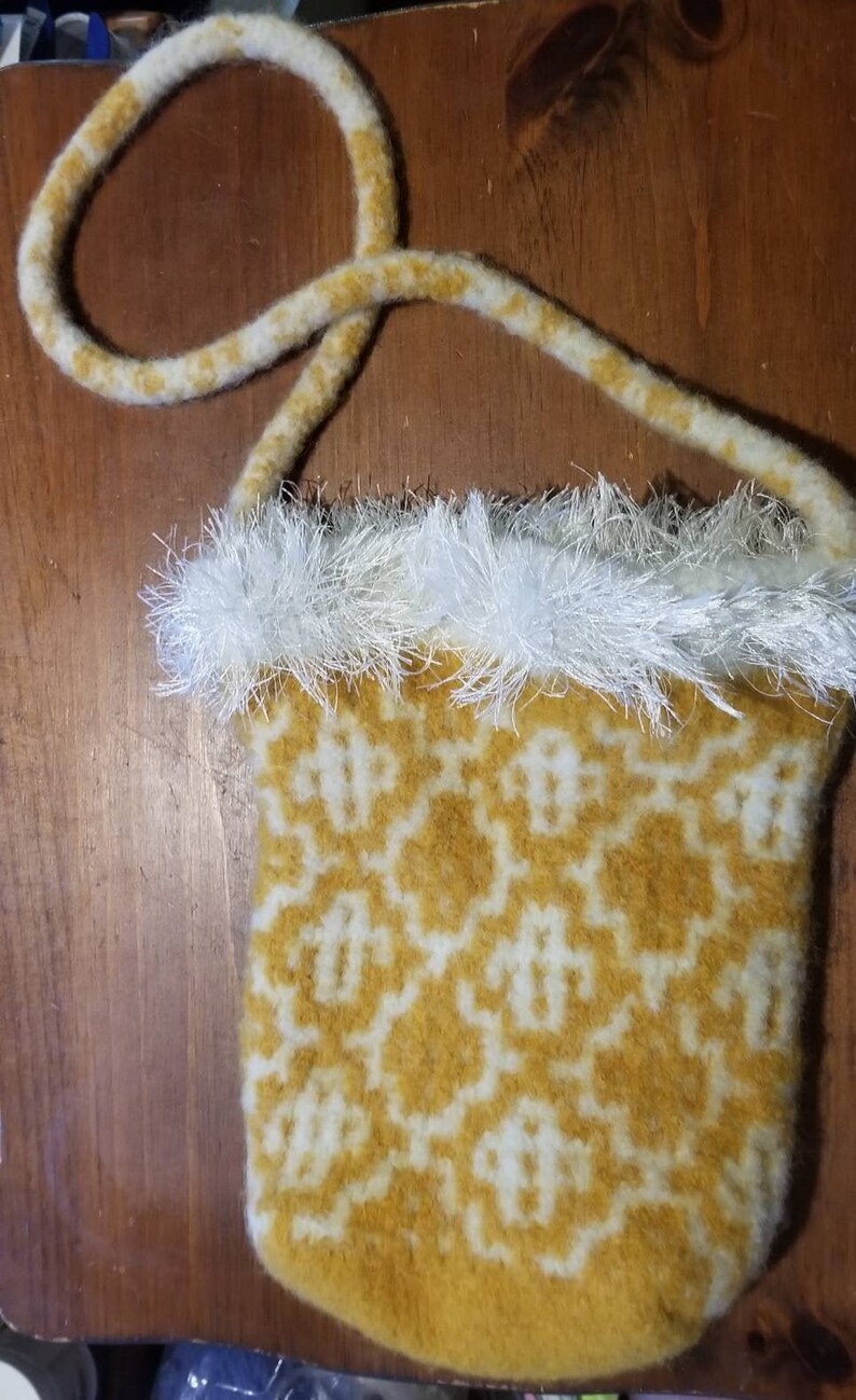 Felted Wool Hobo Bag Etsy