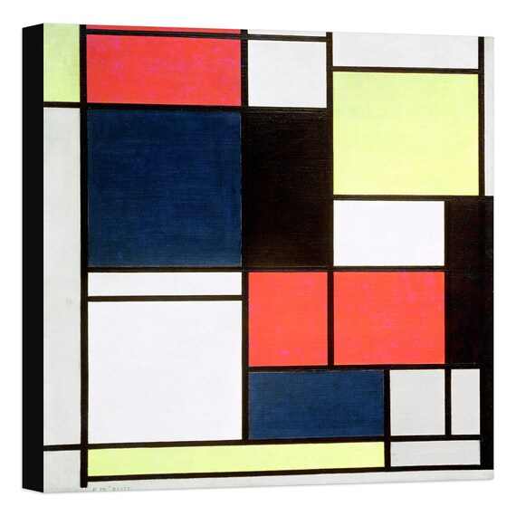 Piet Mondrian Tableau II Wall Art Framed Print Various | Etsy