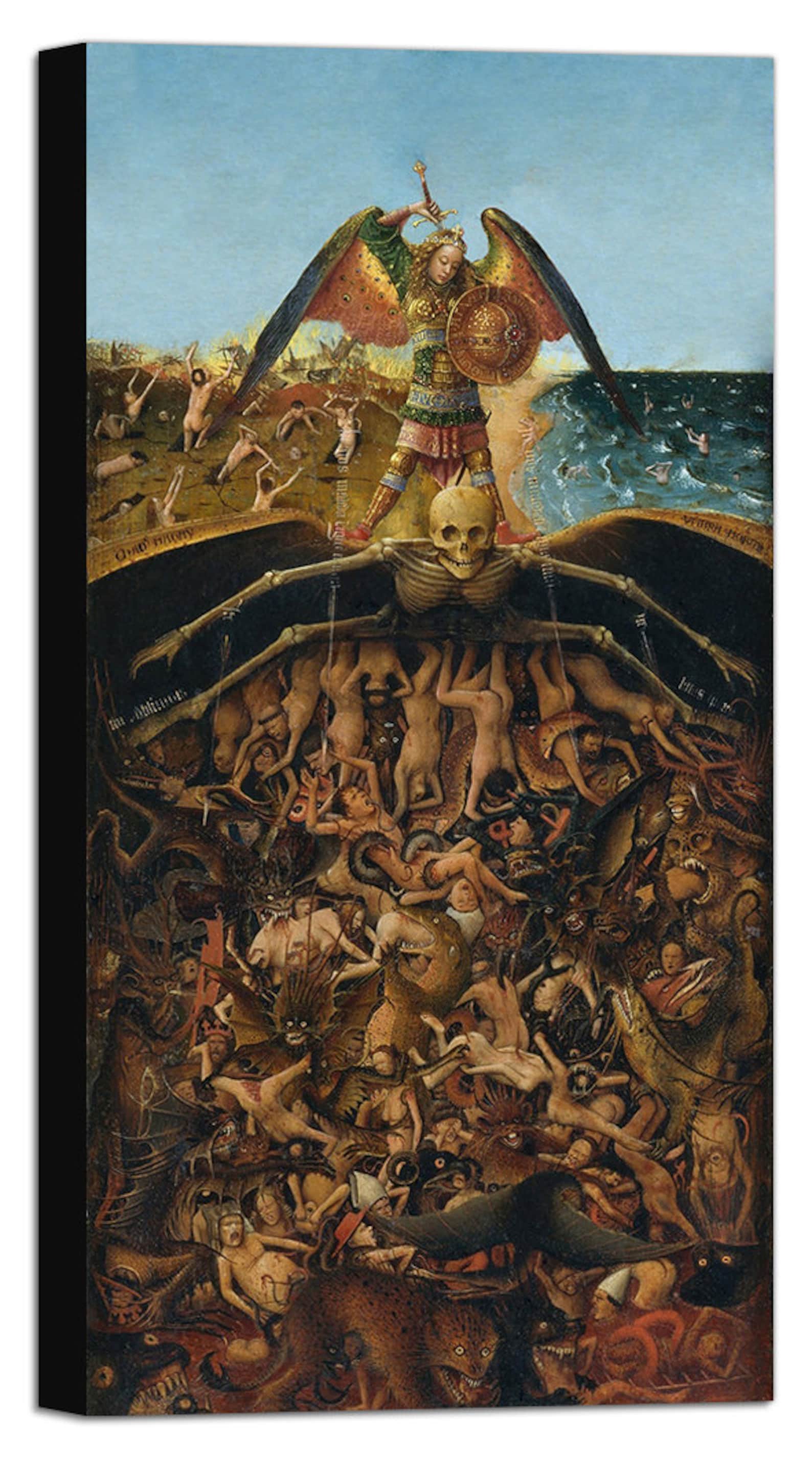 LAST JUDGMENT by Jan van Eyck Canvas Wall Art Framed Print Etsy