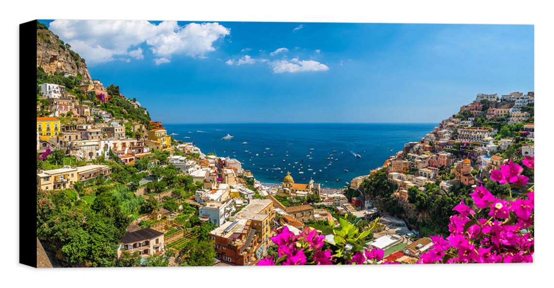 Amalfi coast Canvas Wall Art Framed Print Various Sizes Etsy