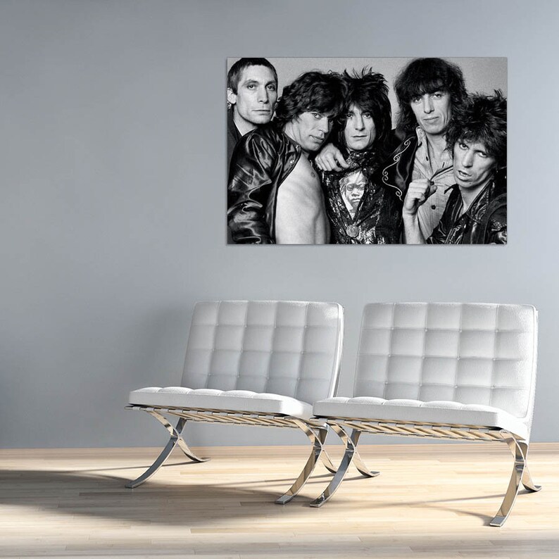 Rollingstones Canvas Wall Art Framed Print Various Sizes Etsy