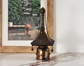 Japanese Minature Pagoda Edo Period Bronze