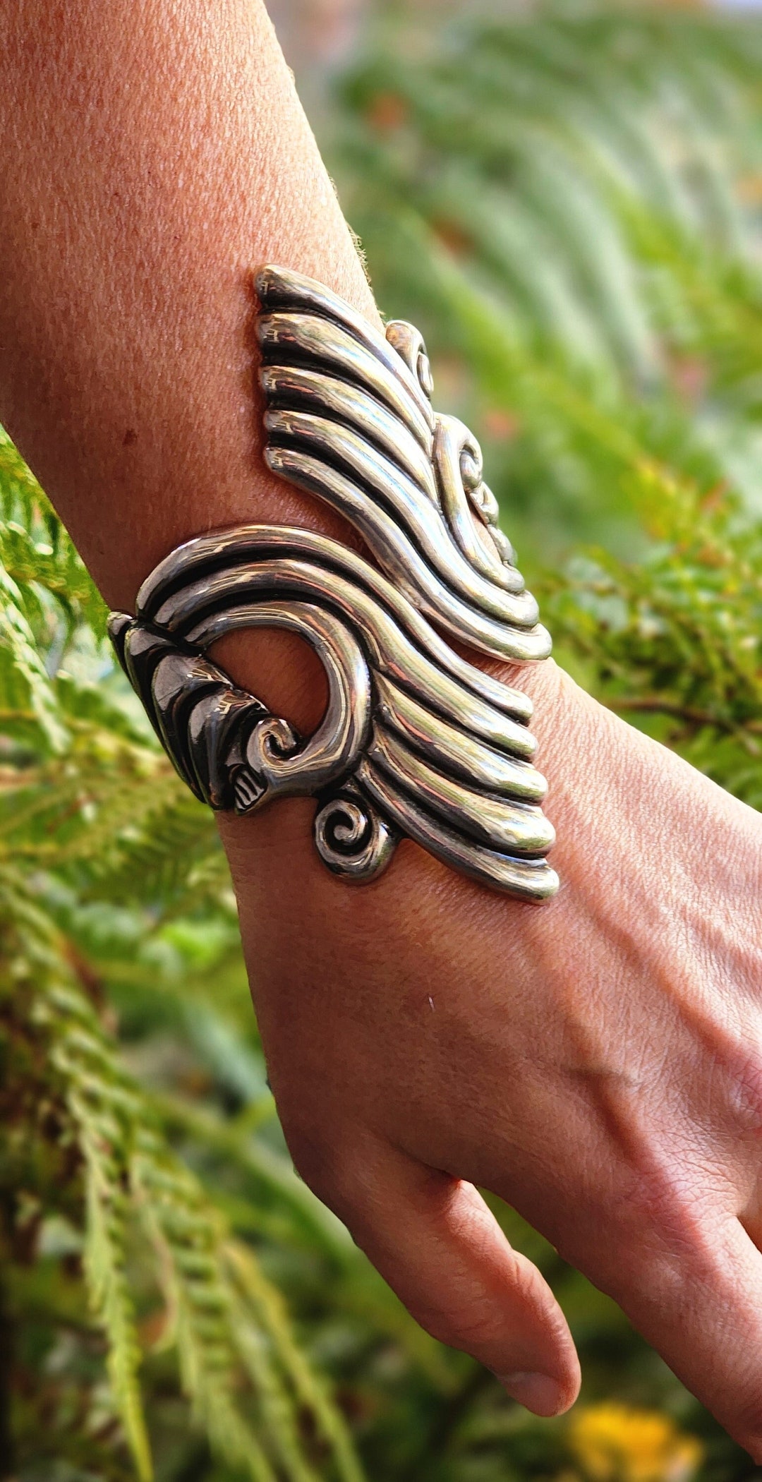 1930s Clamper Bracelet Mexican Sterling Silver J. Gomez Vintage