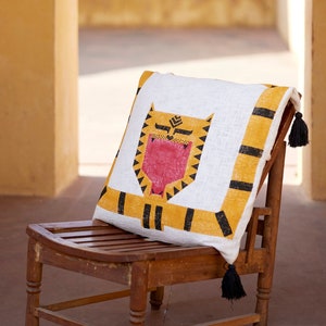 Handmade Pillow Covers, Tiger Pillow, Pillow Cover Set, Cotton Shams, Pillow Shams Euro, Pillow Cases, Pillow Sham, Euro Sham, Euro Pillow