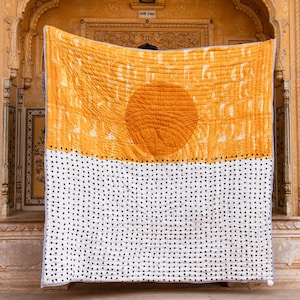 Handmade Bedspread, King / Queen Bedspread, Modern Bedspread, Cotton Bedspread, Bedspread Set, Bedspread Quilt, Indian Bedspread, Reversible