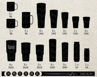 Download Tumbler Cup Clipart Etsy