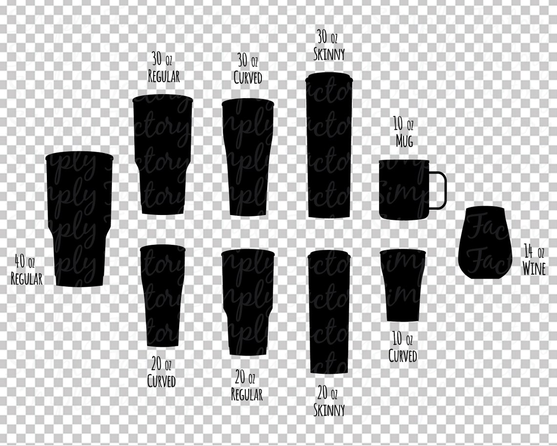 Tumbler Template SVG