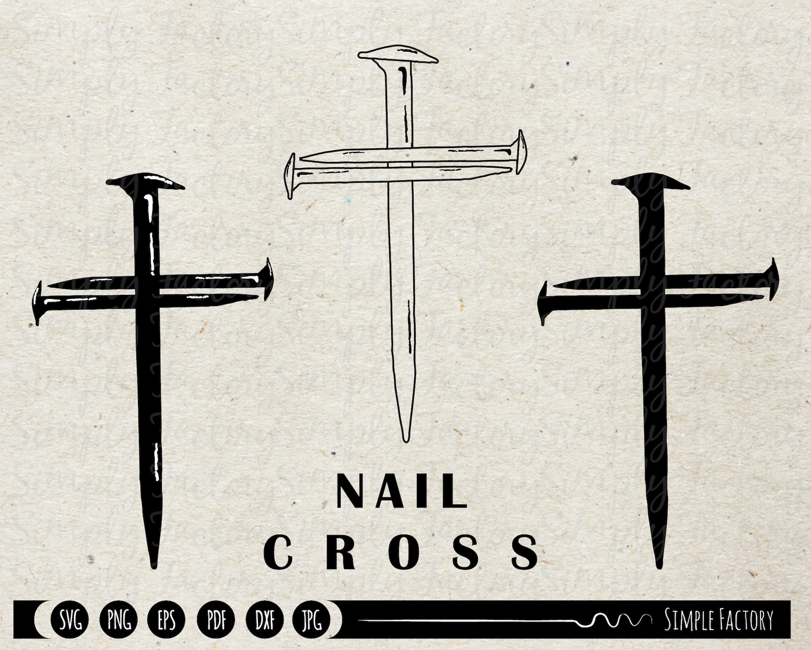 2. Nail and String Cross - wide 5