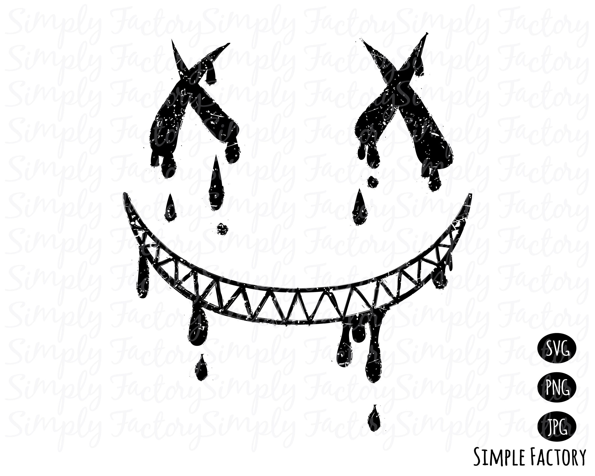 Evil smiley face tattoo  Top vector png psd files on Nohatcc