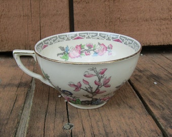 Antique 1890-1907 J and G Meakin England Indian Tree Pattern Floral Tea Cup