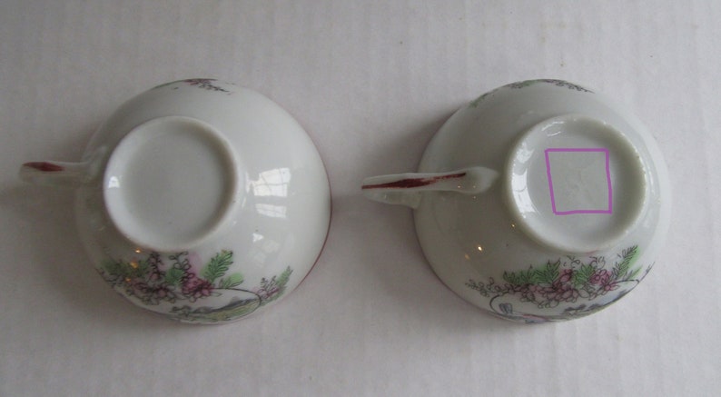 Children/'s Small Tea Lot Cups, Sugar Bowl and Milk Jug