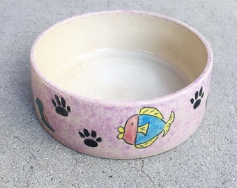 Unique Handmade Pet Bowl / Ceramic Pet Bowl / Dog Bowl / Cat Bowl