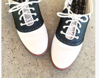 saddle oxford tennis shoes