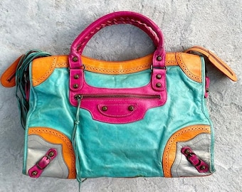 Limited Leather Bag Rare Multi Color - Etsy