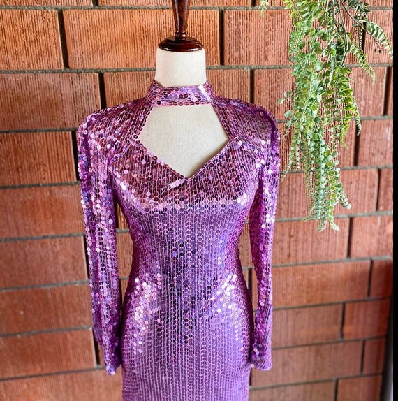 80s sequin dress