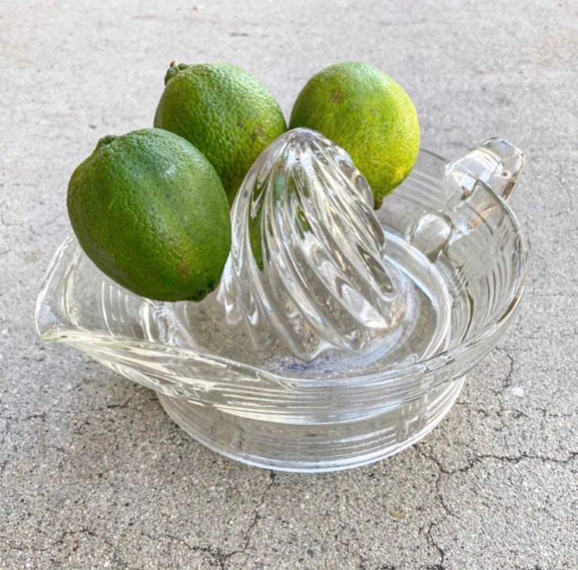 Vintage Glass Hand Juicer