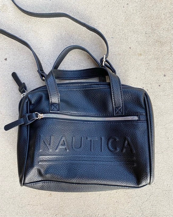 90s Vintage Nautica Faux Leather Crossbody - image 2