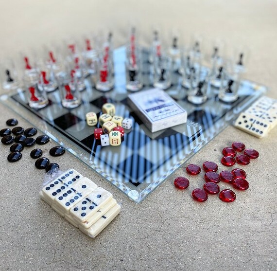 Glass Chess Drinking Game