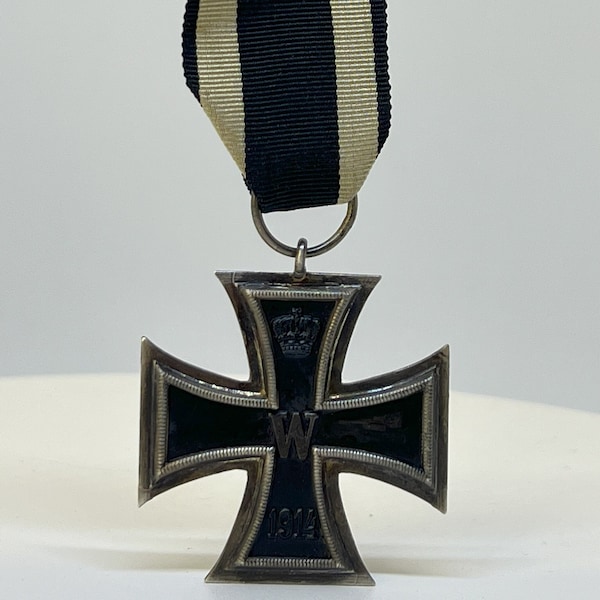 Ijzeren kruis. II Rijk. Periode van de Eerste Wereldoorlog (1914-1918). Medal of Honor voor directe deelnemers aan gevechtsoperaties. Origineel