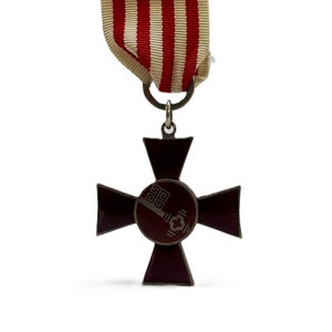WWI Hanseatic Cross Bremen 1914-1918, German Military Medal, Red Enamel War Merit Award, Rare Collectible Decoration