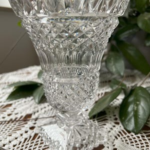 Vintage Bleikristall 24% lead crystal cut glass vase from Bavaria Germany, 70s