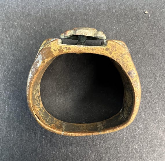 WWI German Skull Ring “west Wall / Canteen Ring”, Soldier-made
