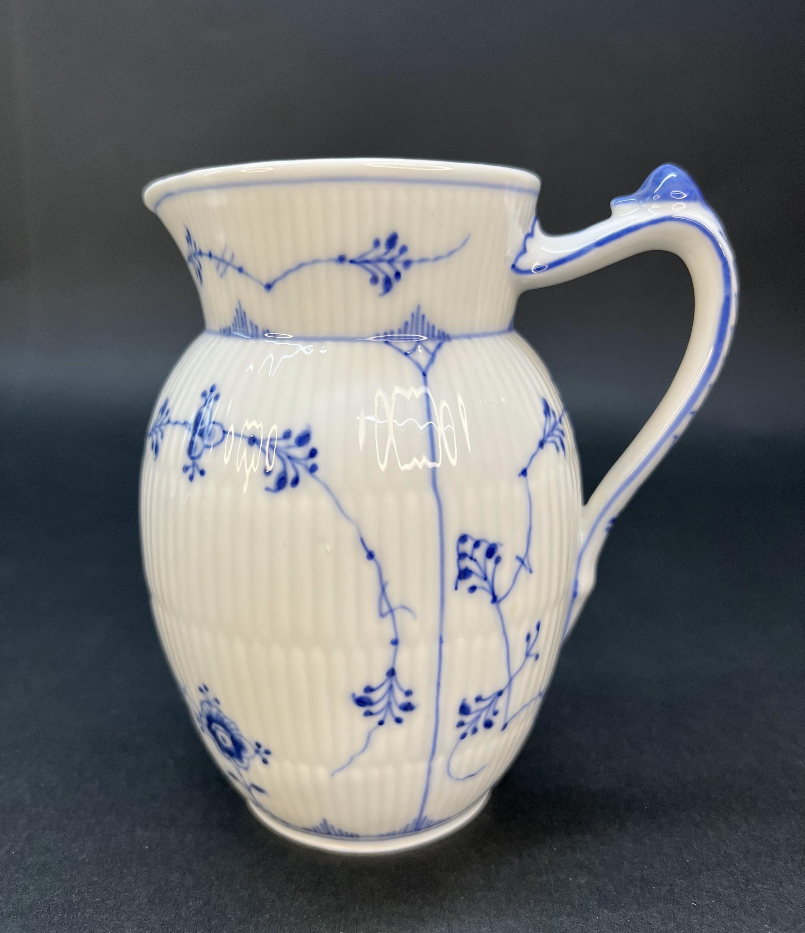 Antique Royal Copenhagen Milk Jug, Blue Fluted Plain Nr. 1/159