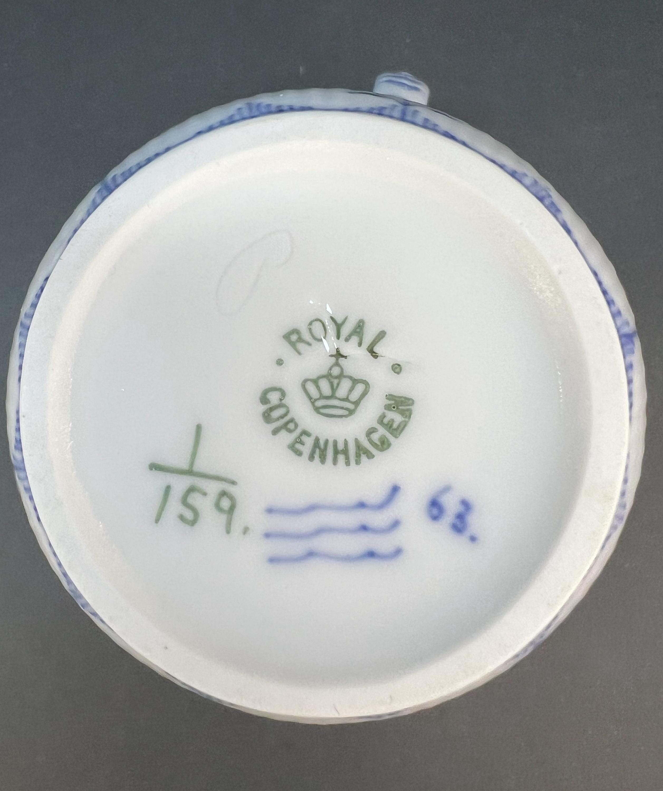 アンティーク ロイヤル コペンハーゲン ミルク ジャグ、ブルー