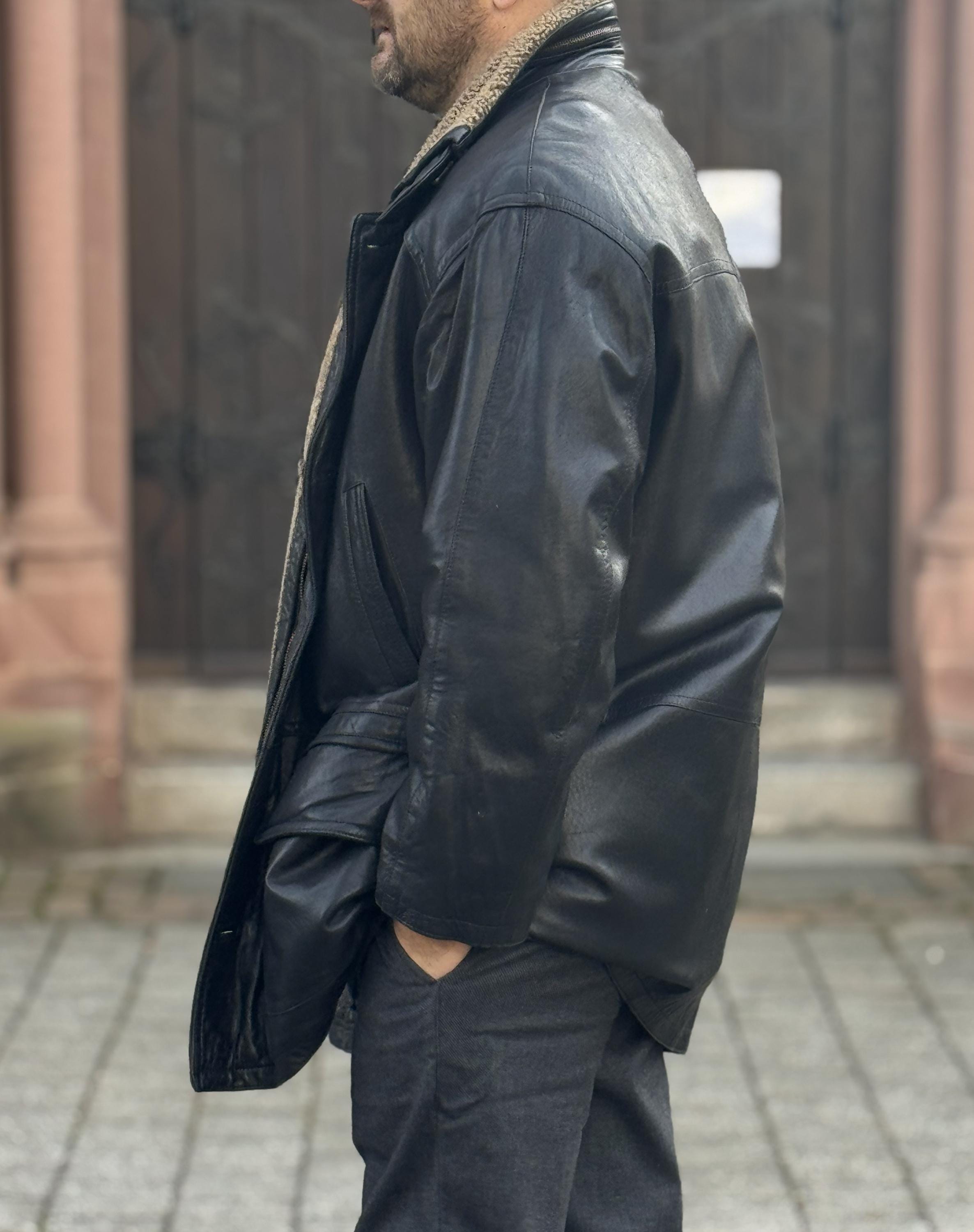 Vintage Yves Saint Laurent Luxury Leather Jacket. Removable