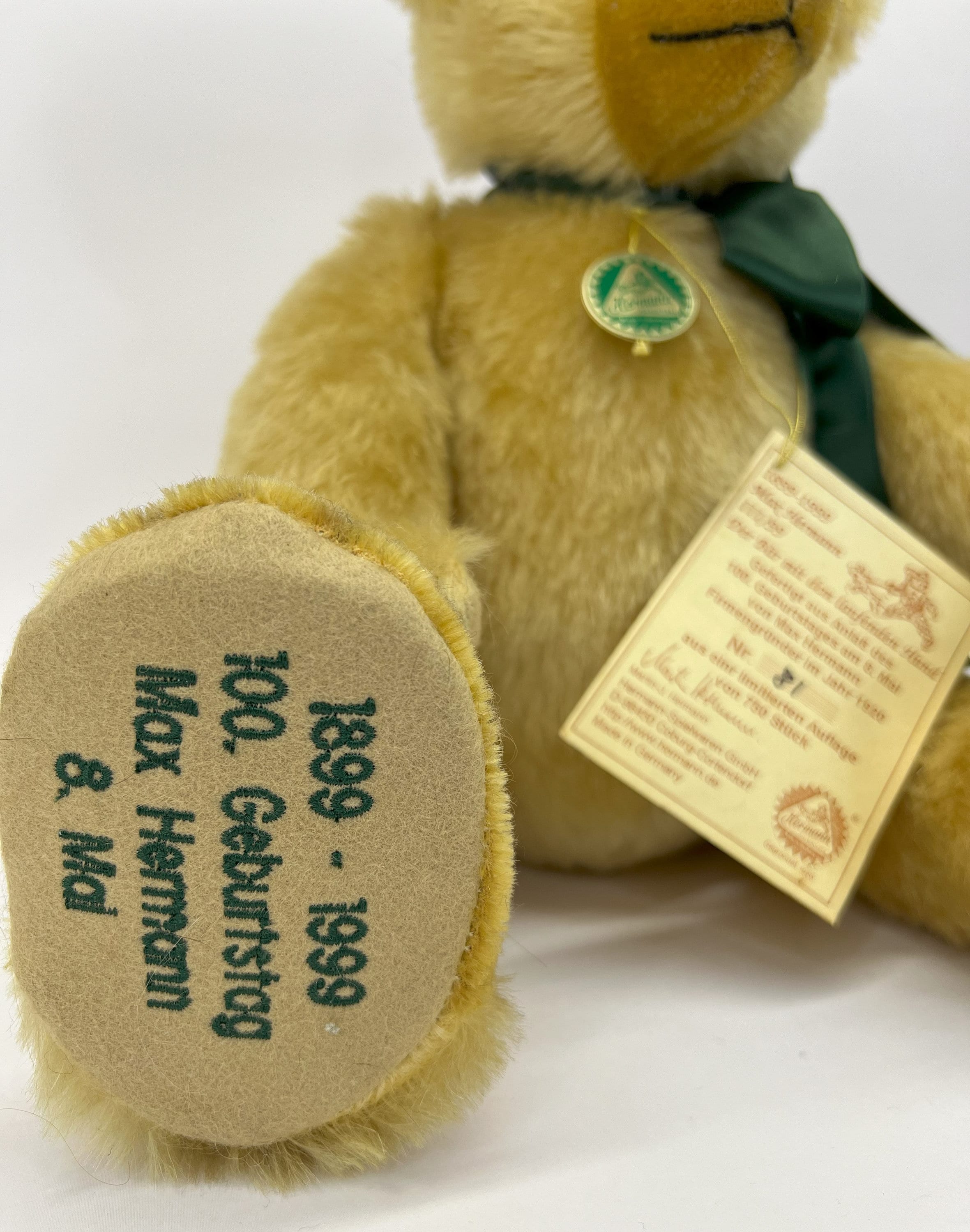 HERMANN, Limited Teddy Bear, Coburg, Germany, 1999 - Etsy