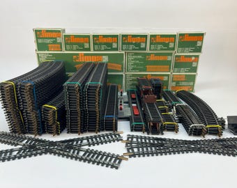 Lima HOゲージ 貨車とレールセット 1:87 Vintage Lima HO 1:87 Railway Tracks & Accessories, Italy 80s. Code