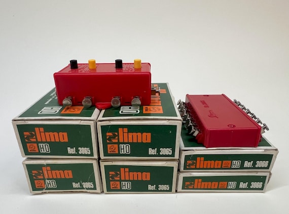 Vintage Lima HO 1:87 Railway Tracks & Accessories, Italy 80s. Code