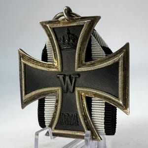 Cruz de Hierro del II Reich, Primera Guerra Mundial (1914-1918), condecoración militar prusiana, fabricante del joyero de la corte Luis Werner, Berlín