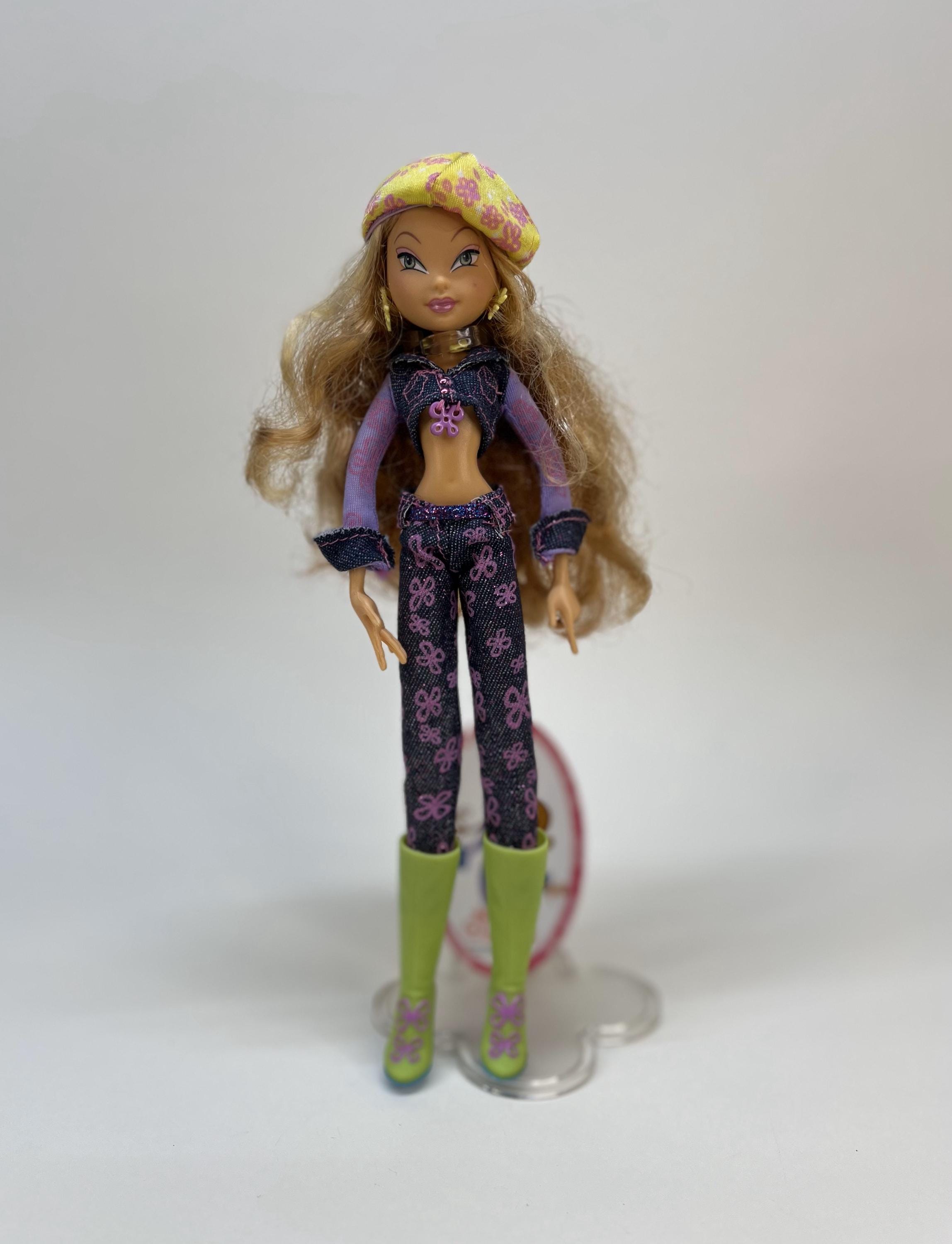 Rare Winx Club Flora Denim Doll by Rainbow Spa, 2004. Original