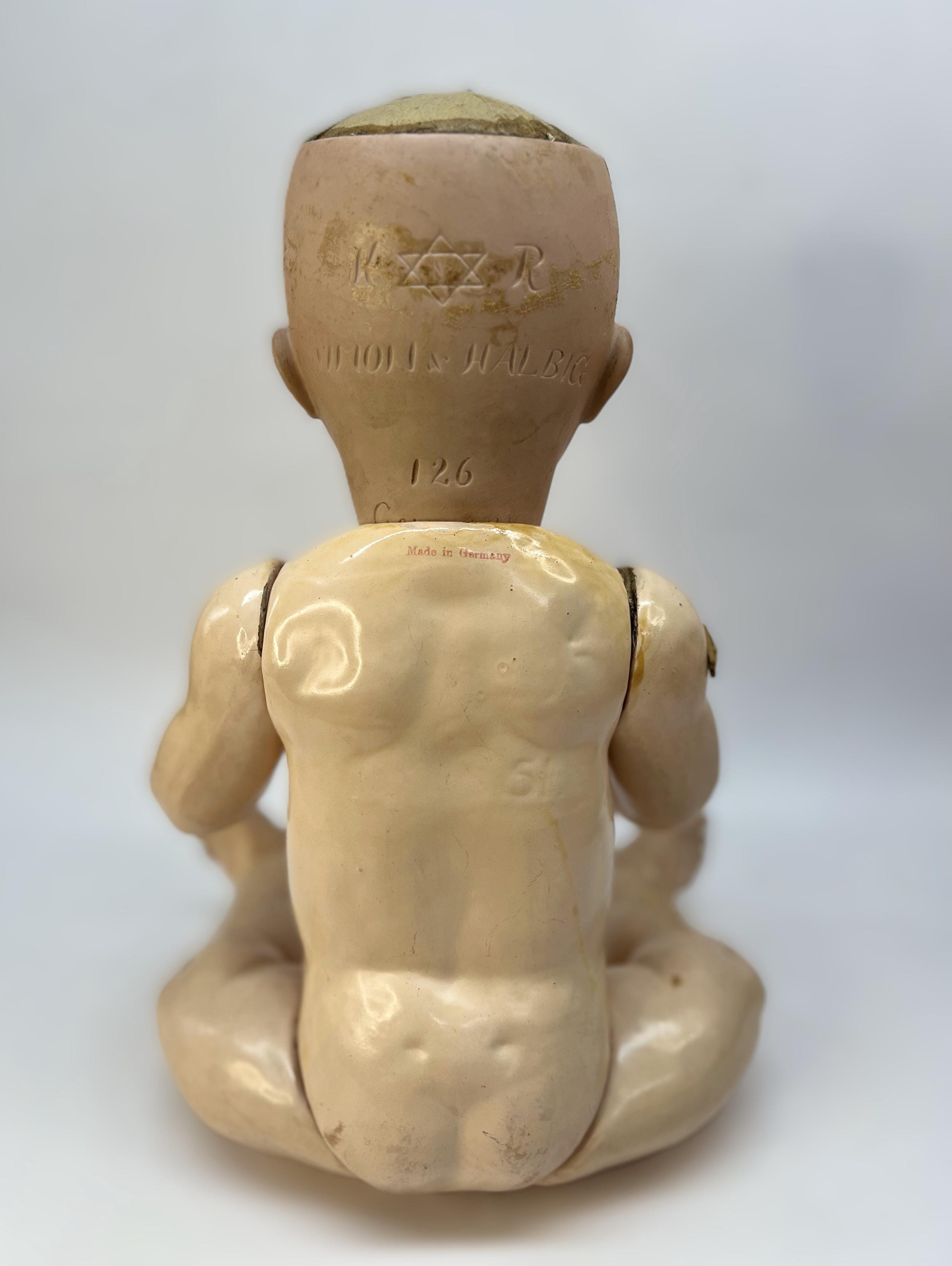 Tête De Poupée En Porcelaine Simon & Halbig Pour Kramer & Reinhardt - Allemagne N°7